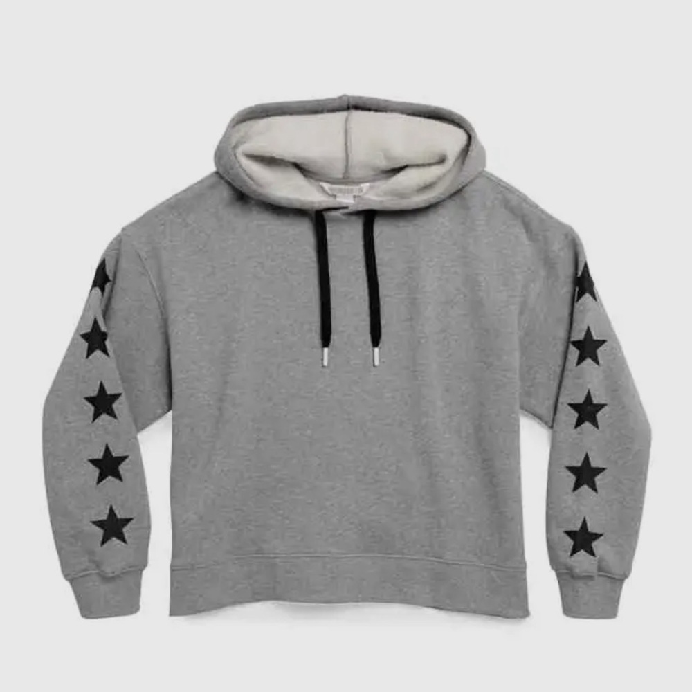 Grey & Black Star Hoodie - Picture 2 of 2